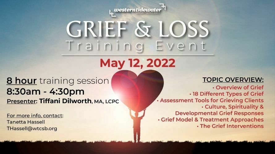 event thumbnail - grief and loss training from region five