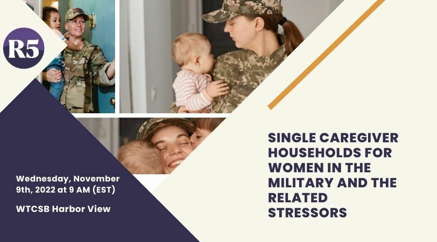event thumbnail - single caregiver households for women in the military training from region five